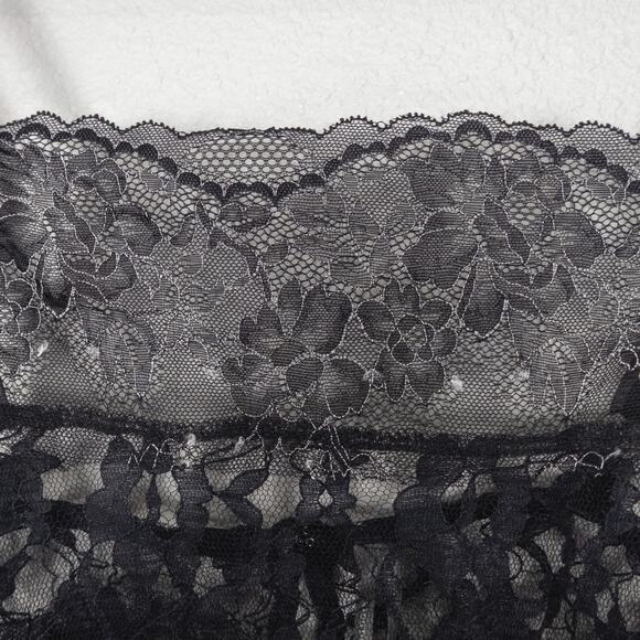 NWT Anthropologie Lace Women's Tank Top Black Sheer Size M Dark Romance - Picture 3 of 8